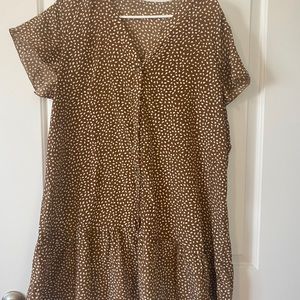 Over Knee Animal Print Dress